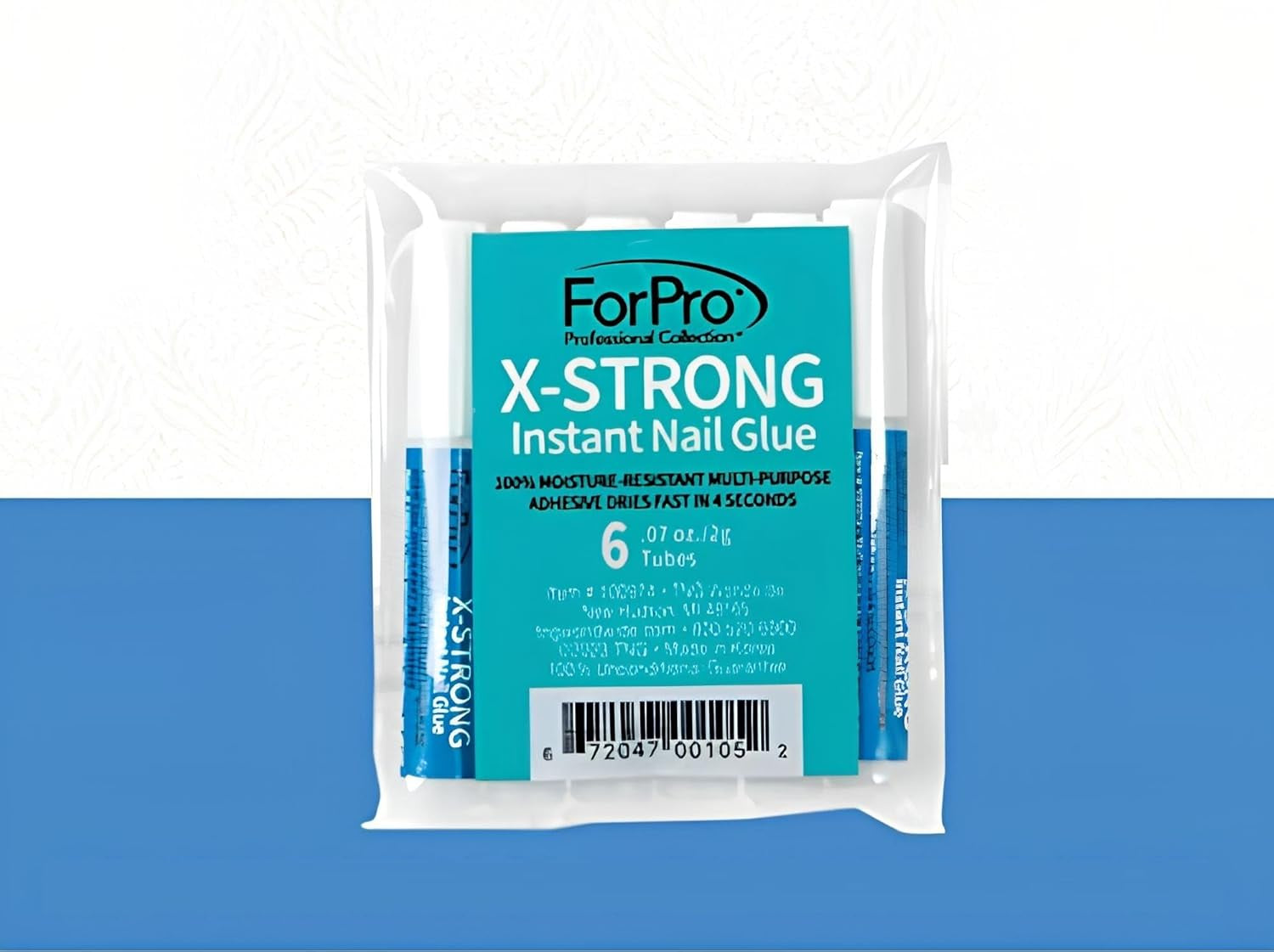 X-Strong Instant Nail Glue, 0.07 Oz (Pack of 6)