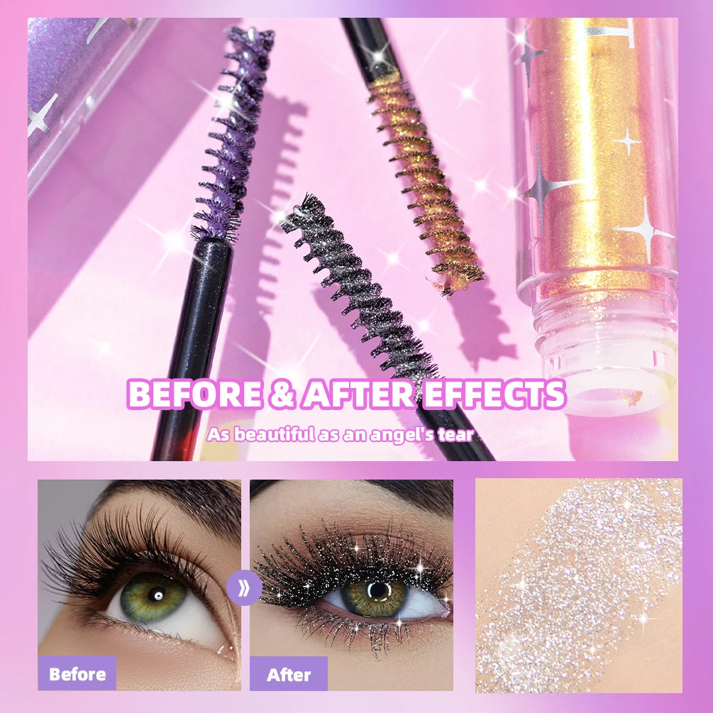 1 PC Diamond Mascara Shining Galaxy Sequins